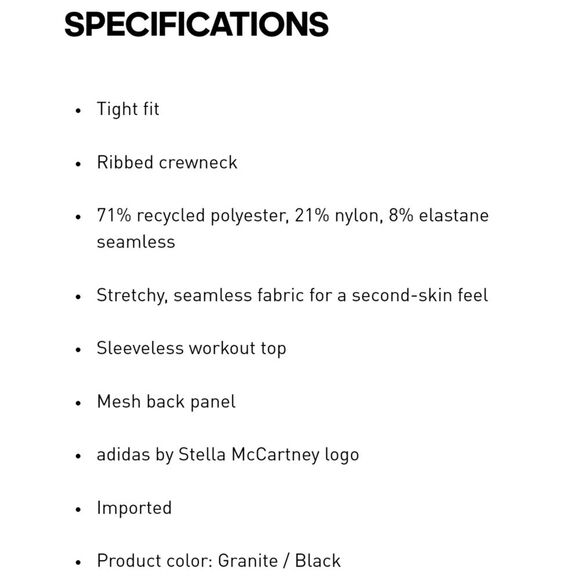 NWT|Adidas Stella McCartney TruePurpose Grey Leopard Print Seamless Tank… - Picture 5 of 10